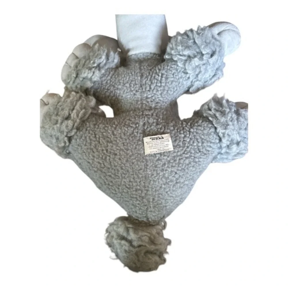 Pound Puppies Furries Gray Poodle With Bow Tonka Vintage‎ Plush Dog